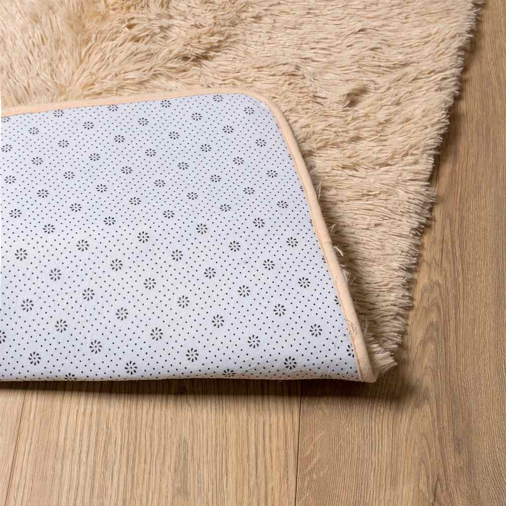 vidaXL Shaggy Rug High Pile NAVARRA Beige 200x200 cm Polyester 6