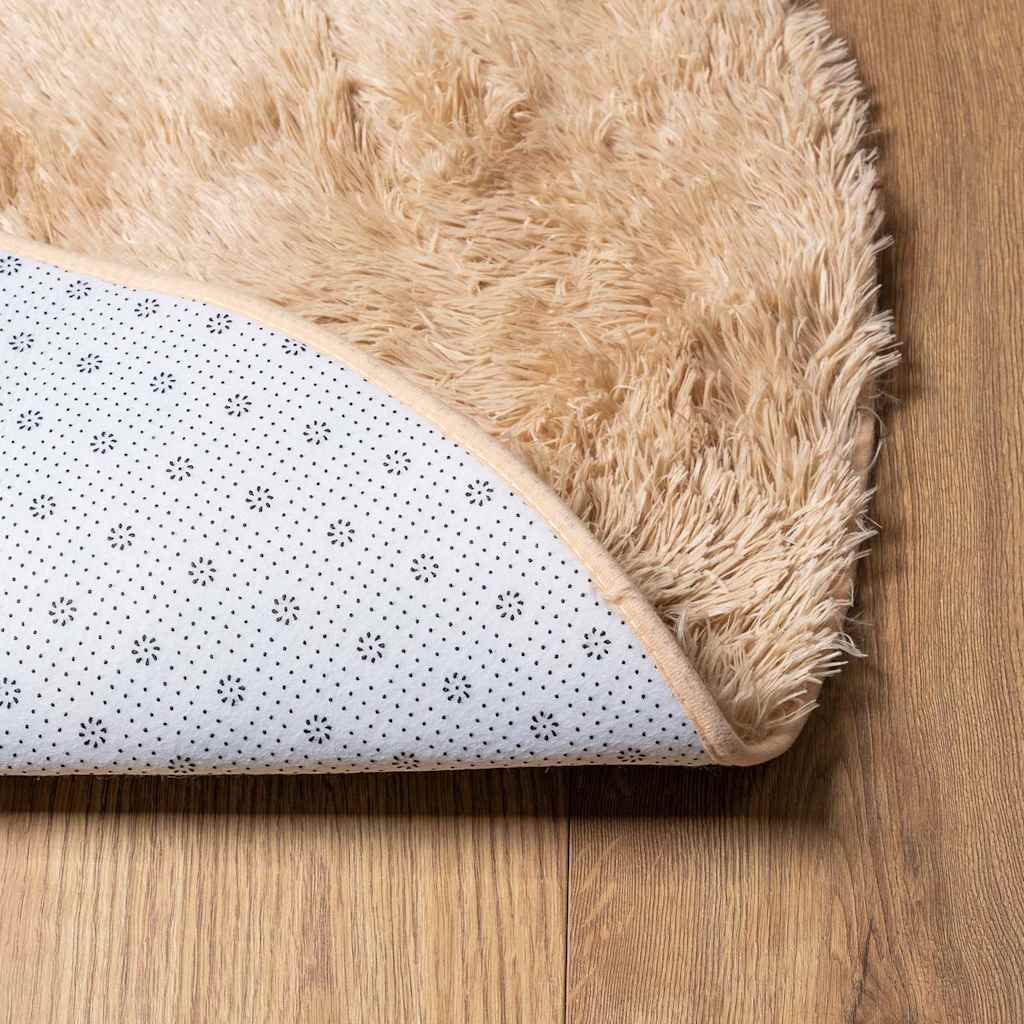 vidaXL Shaggy Rug High Pile NAVARRA Beige 200x200 cm Polyester 6