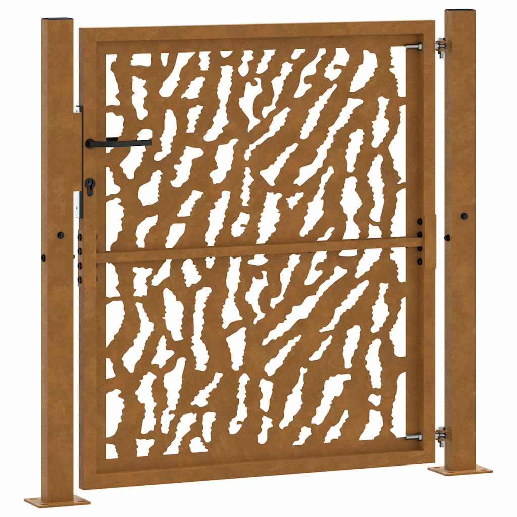 Garden Gate Weathering Steel Weathering steel/brown 100 x 100 cm Trace design