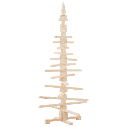 vidaXL Wooden Christmas Tree for Decoration 150 cm Solid Wood Pine 2