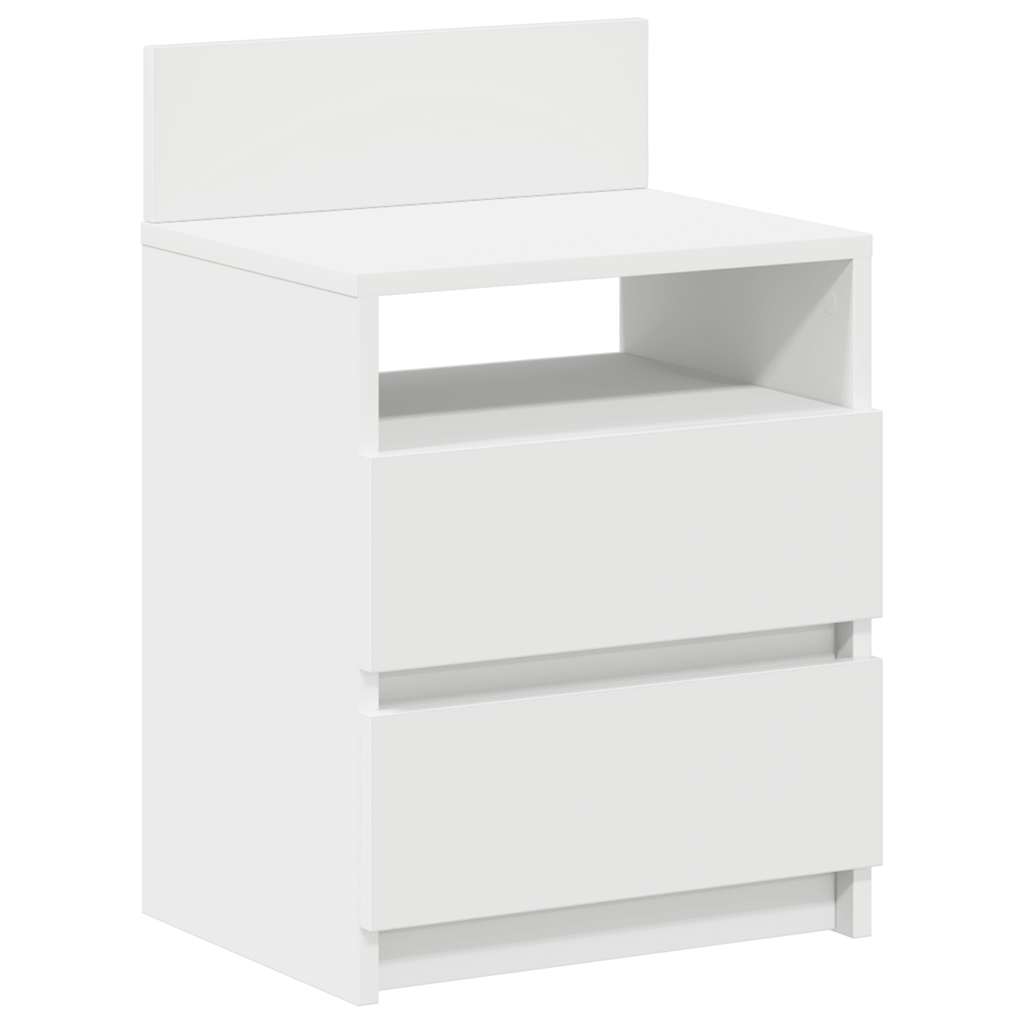 vidaXL Bedside Cabinets 2 pcs with 2 Drawers White 40x33x60 cm 6