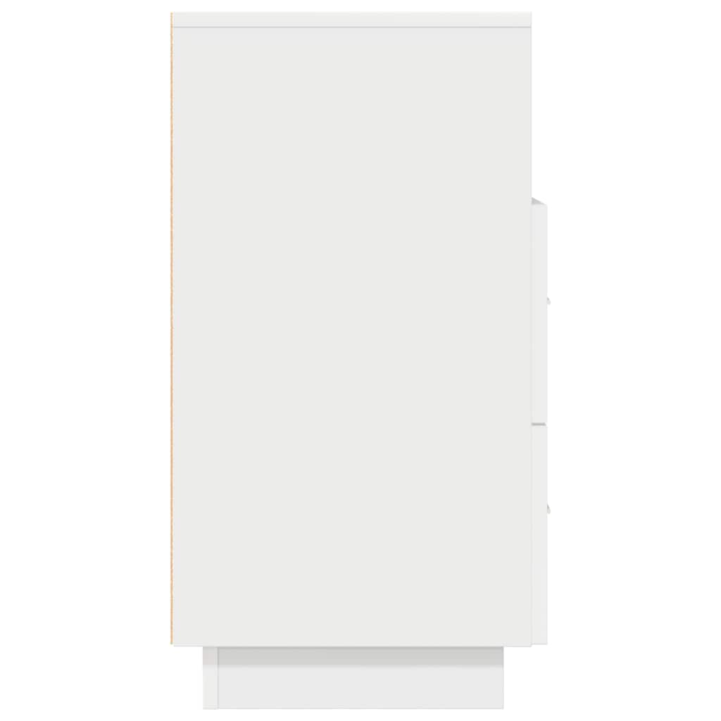 vidaXL Bedside Cabinet with 2 Drawers White 36x36x68 cm 6