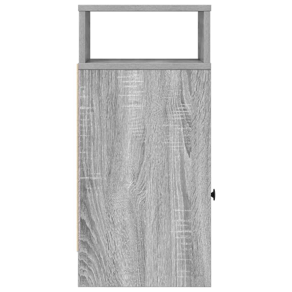 vidaXL Bedside Cabinet with Drawer Grey Sonoma 25x31x66 cm 6