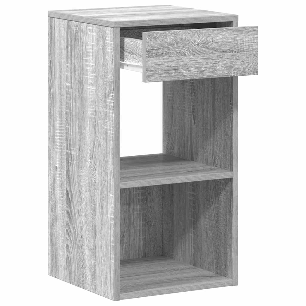 vidaXL Bedside Cabinets with Drawer 2 pcs Grey Sonoma 35x34x66.5 cm 6