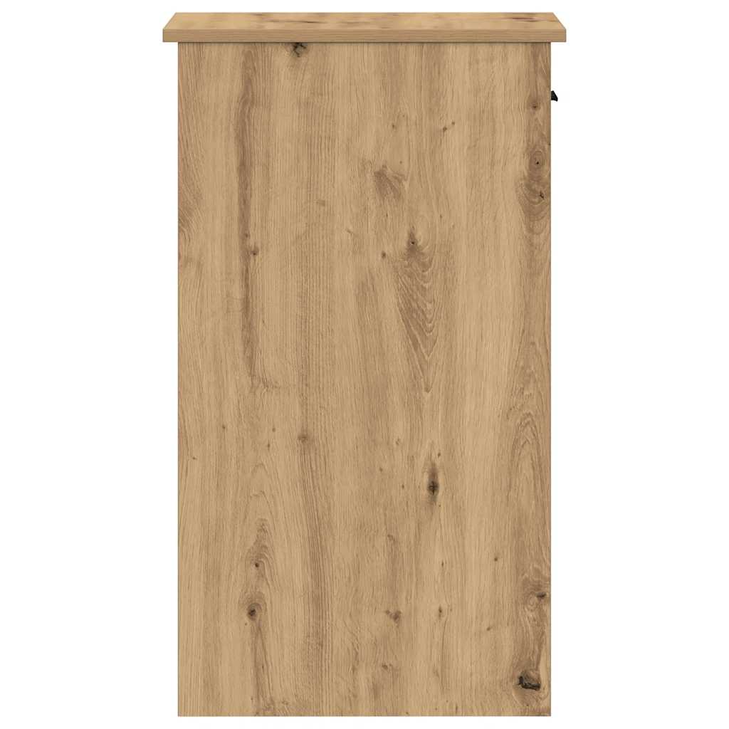 vidaXL Computer Tower Stand with Drawer Artisan Oak 35x45x77 cm 6