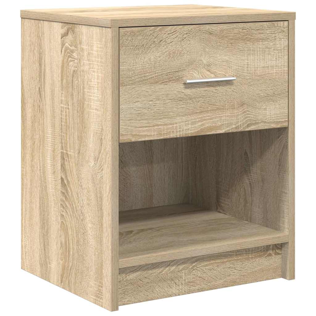 vidaXL Bedside Cabinets 2 pcs with Drawer Sonoma Oak 40x34x50 cm 6