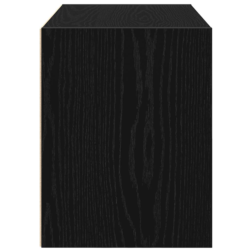 vidaXL Cabinet with 2 Drawers Black Oak 60x31x40 cm Engineered Wood 6
