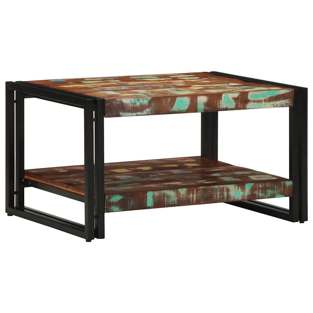 vidaXL Coffee Table Brown with Shelf Depth 40 cm