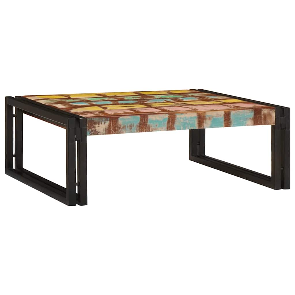 vidaXL Bathroom Shelf Multicolour 65 x 50 x 23 cm Solid Reclaimed Wood 6