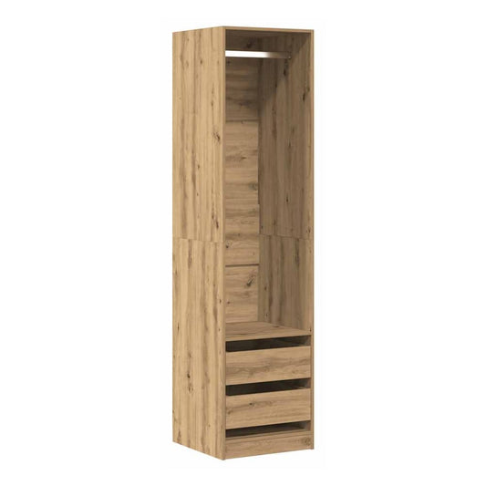 Wardrobe with Drawers Engineered Wood 2 Drawers