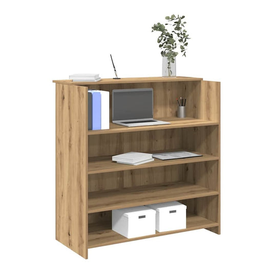 Reception Desk 55x50x103,5 cm Engineered Wood Artisan oak 100 x 50 x 103.5 cm
