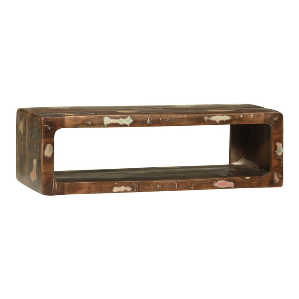 TV Cabinet Multicolour Solid Reclaim wood 80 x 30 x 25 cm