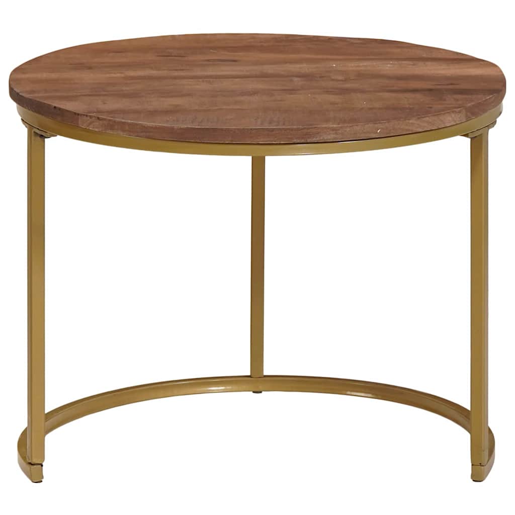 vidaXL Nesting Coffee Tables 2 pcs Dark Brown 50 x 50 x 40 cm 6