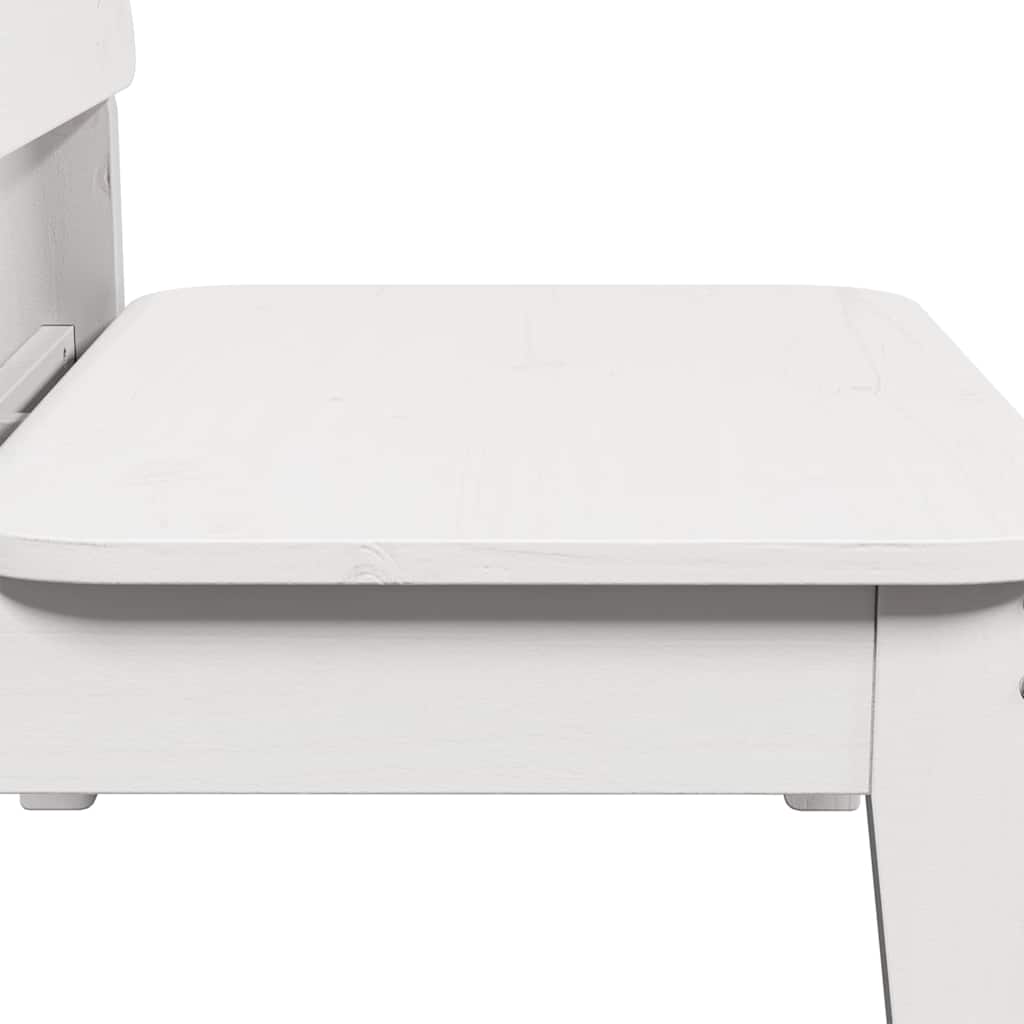 vidaXL Garden Chair White 60x52.5x72 cm Solid Wood Pine 6