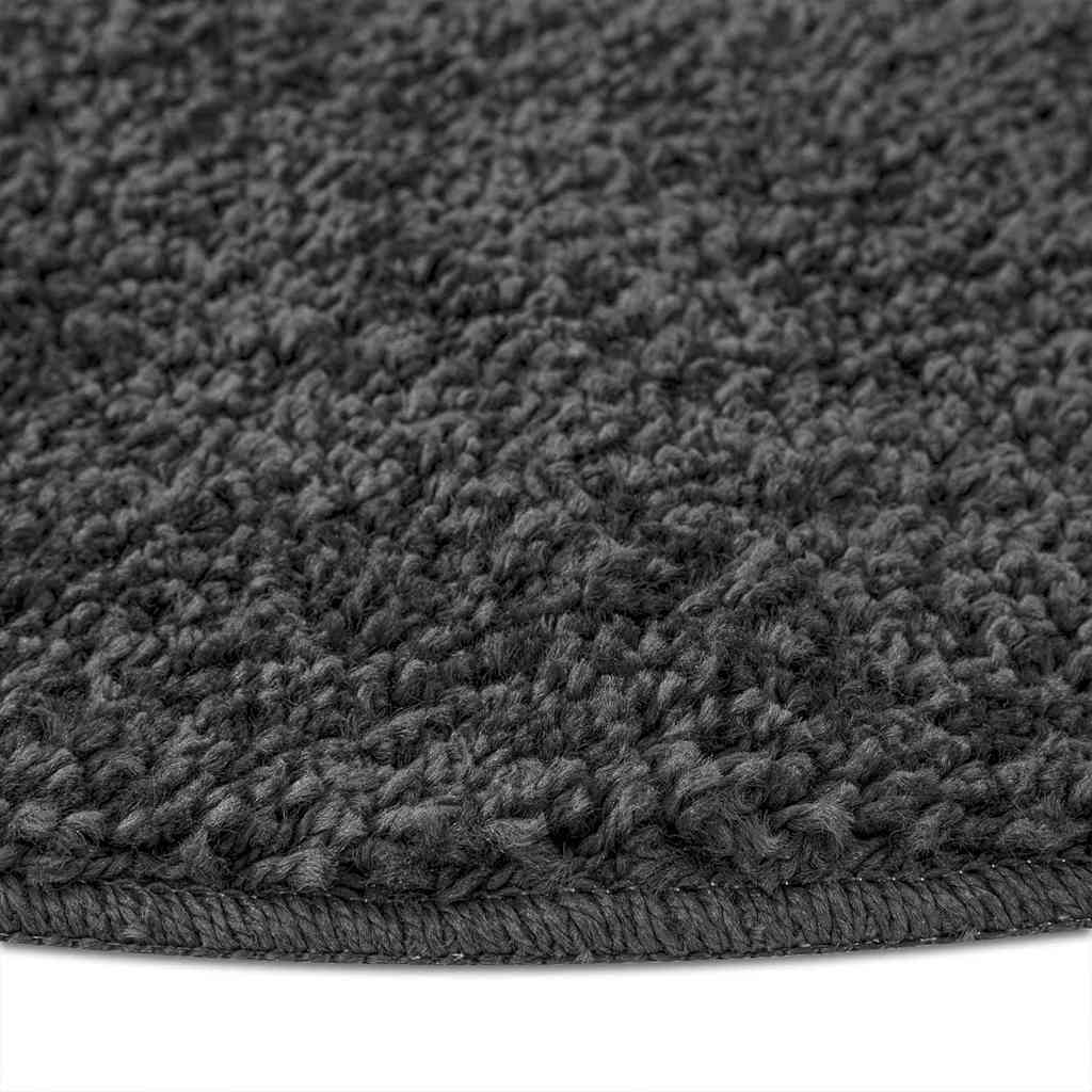 vidaXL Anti-slip Shaggy Rug Dark Grey 160 x 160 cm PP 6