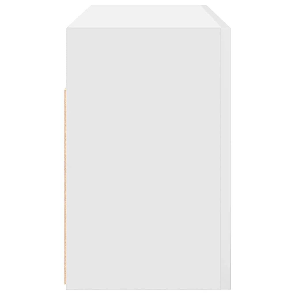 vidaXL Bathroom Wall Cabinet White 80x25x40 cm Engineered Wood 6