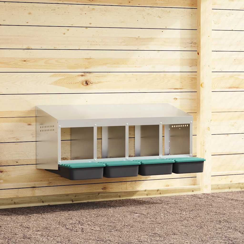 vidaXL Chicken Nesting Box 2 Compartments Wall-Mounted