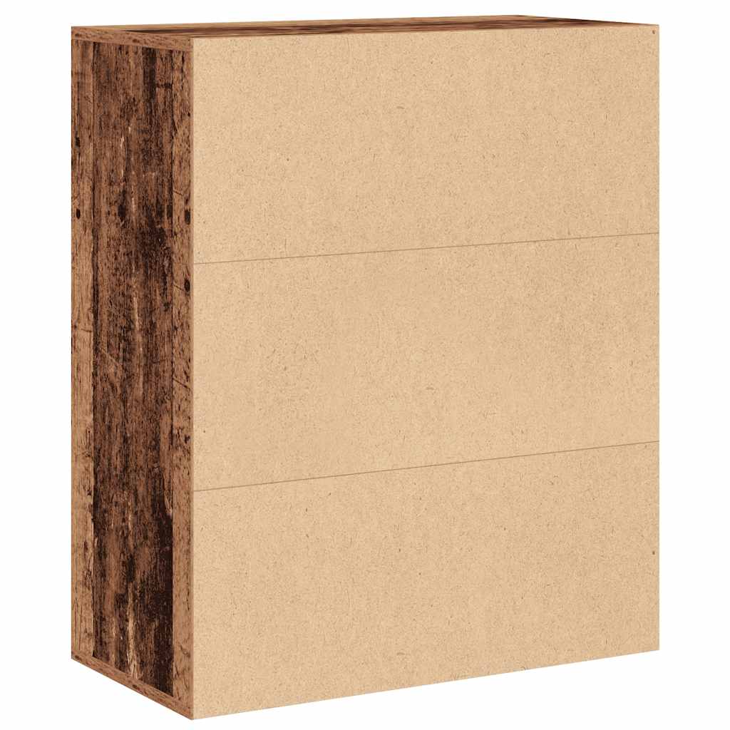vidaXL Book Cabinet Old Wood 60x30x71.5 cm Engineered Wood 6