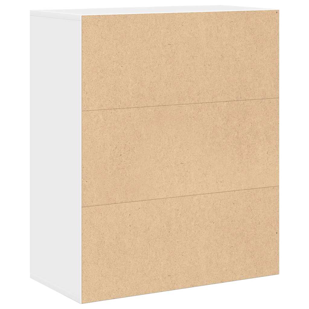 vidaXL Book Cabinet White 60x30x71.5 cm Engineered Wood 6
