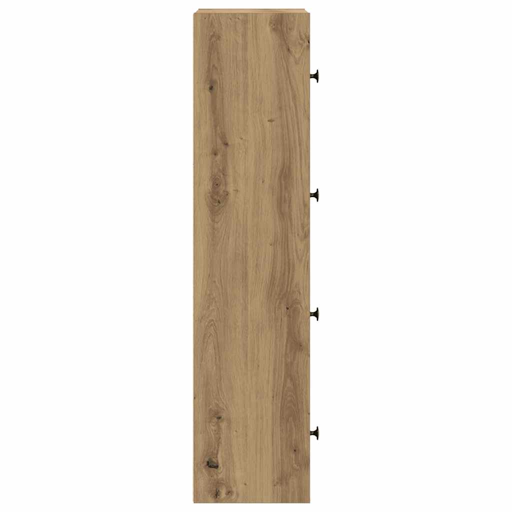 vidaXL Bookcase Artisan Oak 40x24x102 cm Engineered Wood 6