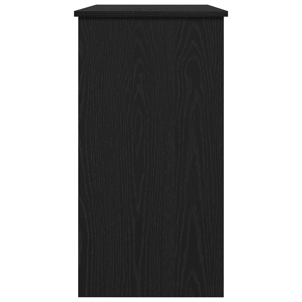 vidaXL Desk Black 80x40x75 cm Engineered Wood 6