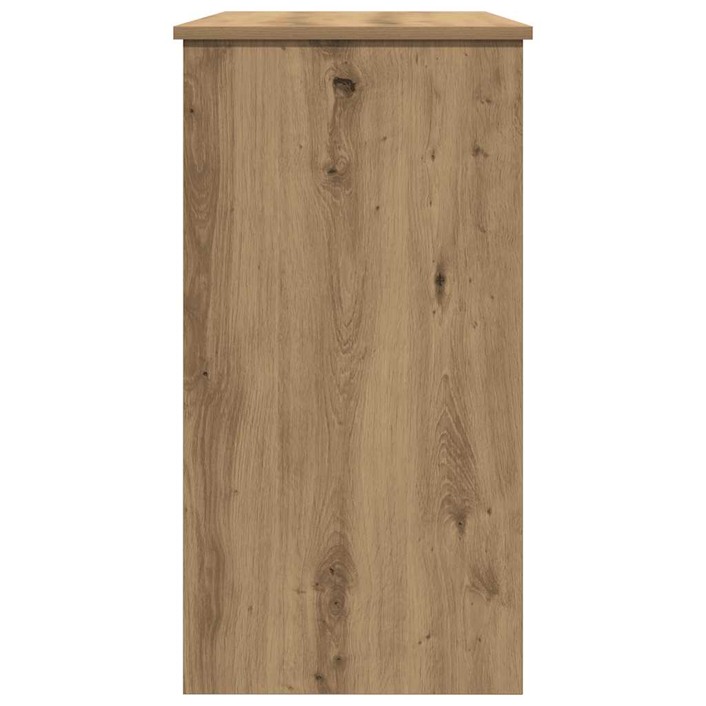 vidaXL Desk Artisan Oak 80x40x75 cm Engineered Wood 6