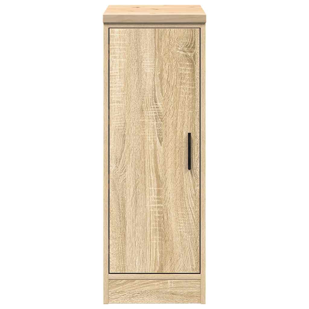 vidaXL Garage Storage Cabinet Sonoma Oak 30x51x85 cm Solid Wood Pine 6