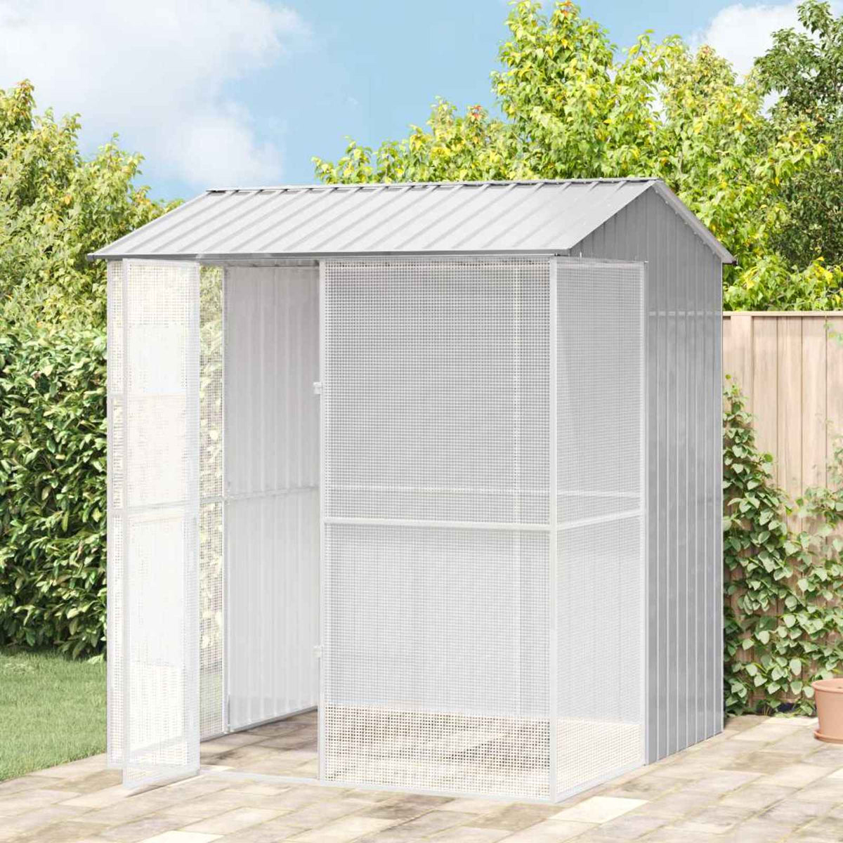 Bird Cage 215 x 110 x 247 cm Grey 210 cm