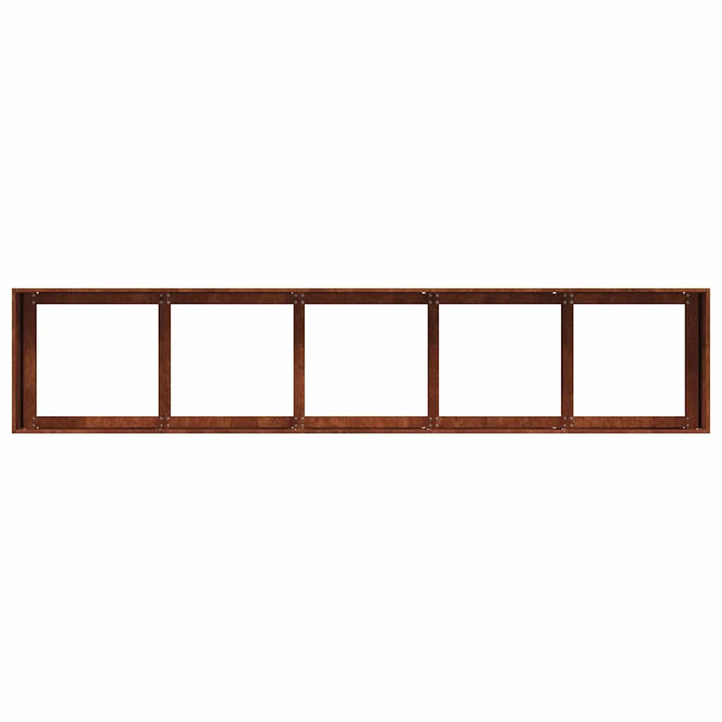 vidaXL Garden Planter Rusty 200 x 40 x 40 cm 6