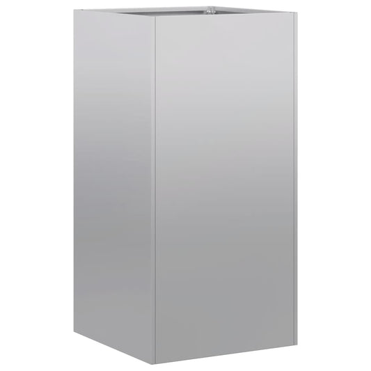 vidaXL Planter 40x40x80 cm Galvanised Steel 2