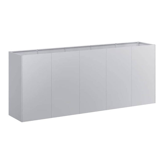 Planter 200x40x80 cm Cold-rolled Steel Galvanised steel