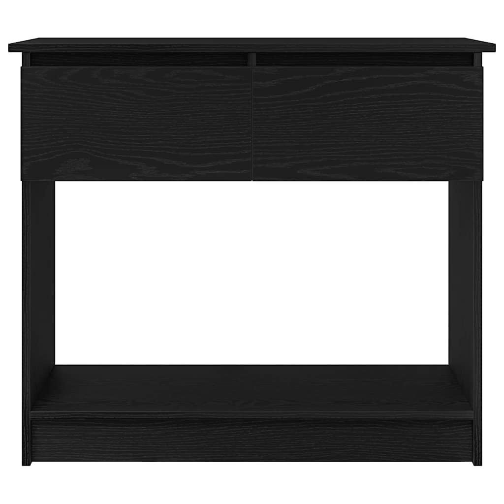 vidaXL Console Table with Drawers Black 85.5x38.5x74.5 cm 6