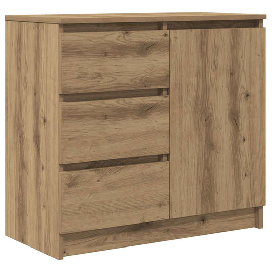 vidaXL Sideboard with Drawer Artisan Oak 71x35x65 cm Engineered Wood 2