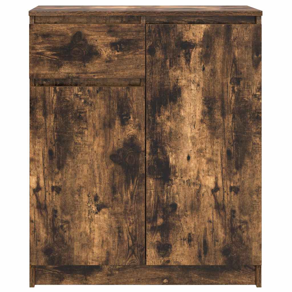 vidaXL Sideboard with Drawer Smoked Oak 71x35x84 cm Engineered Wood 6