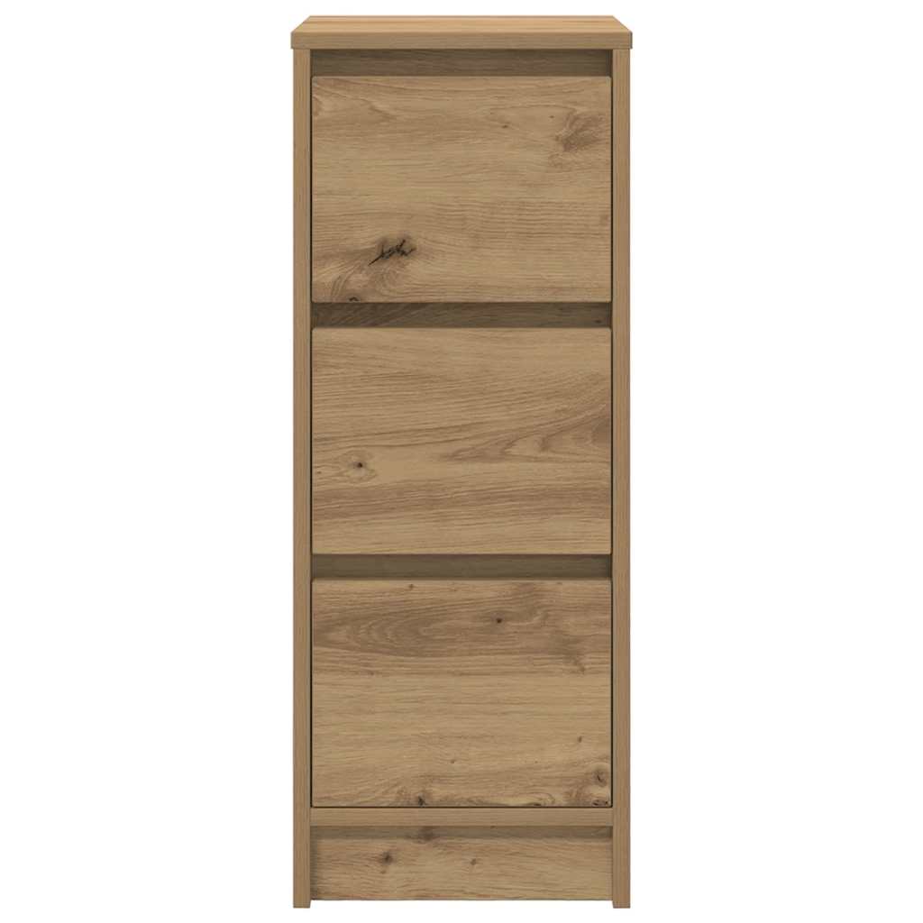 vidaXL Sideboard Artisan Oak 29.5x34x76 cm Engineered Wood 6