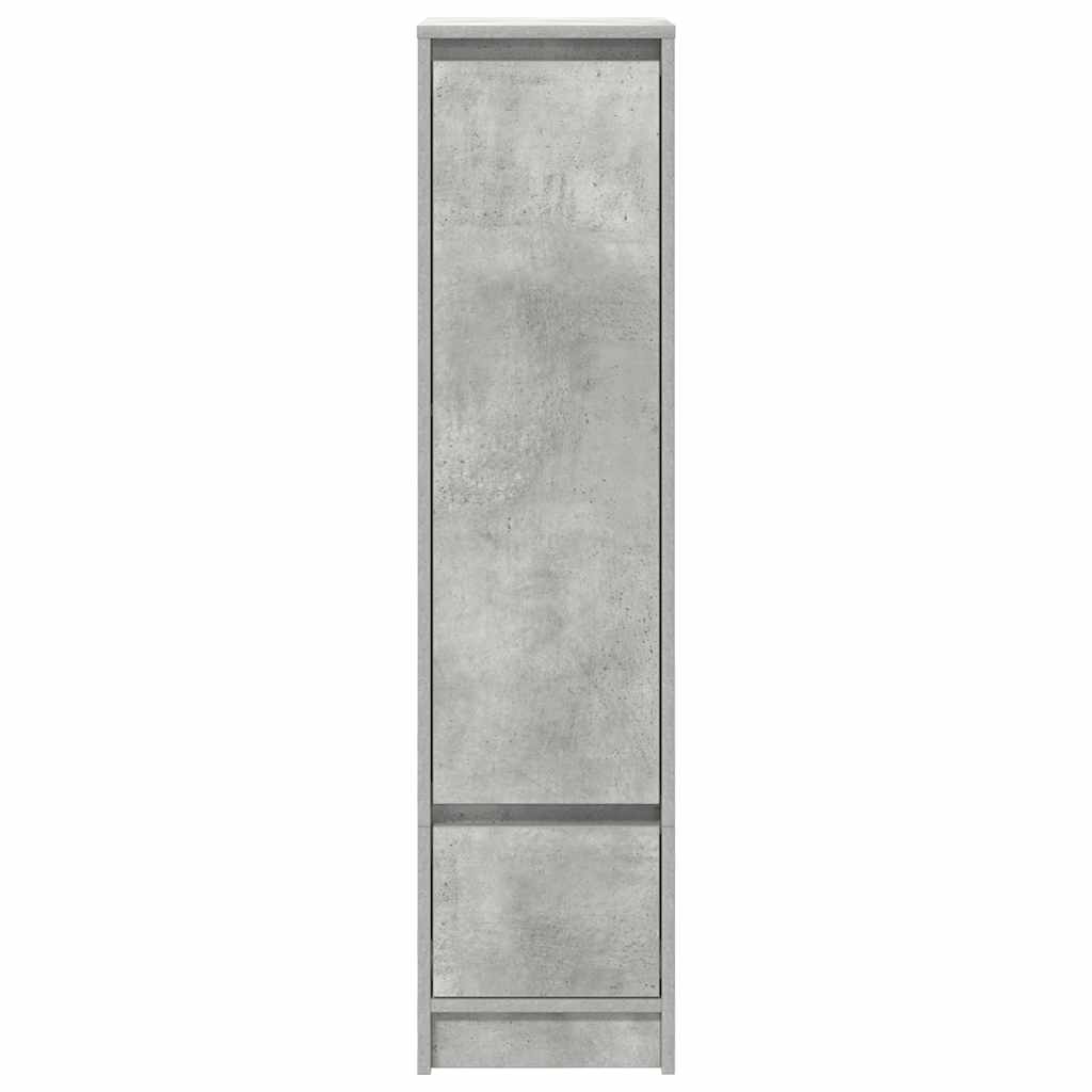 vidaXL Highboard Concrete Grey 29.5x34x119.5 cm Engineered Wood 6