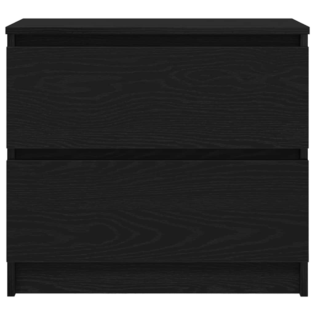 vidaXL TV Cabinet Black 60x35x54 cm Engineered Wood 6