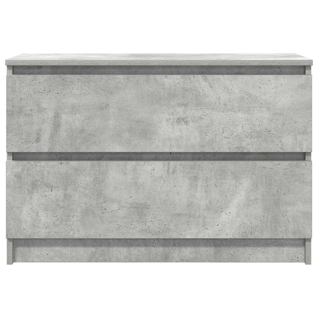 vidaXL TV Cabinet Concrete Grey 80x35x54 cm Engineered Wood 6