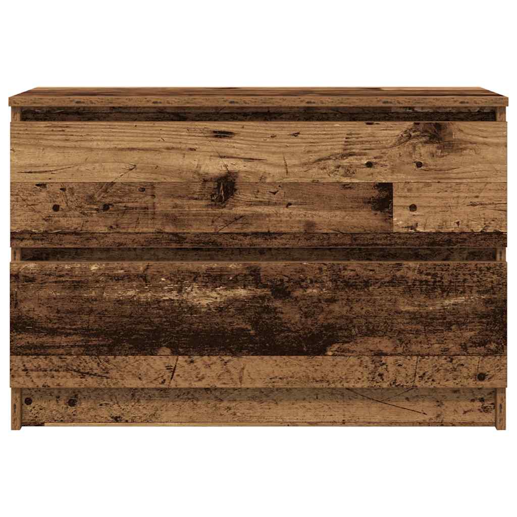 vidaXL TV Cabinet Old Wood 80x35x54 cm Engineered Wood 6