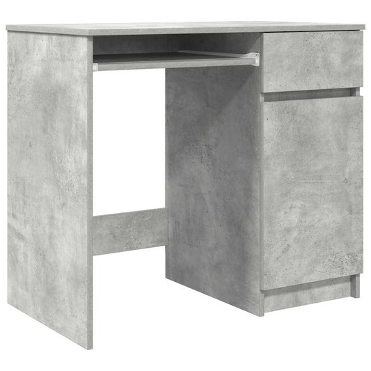 Desk Concrete Grey Engineered Wood