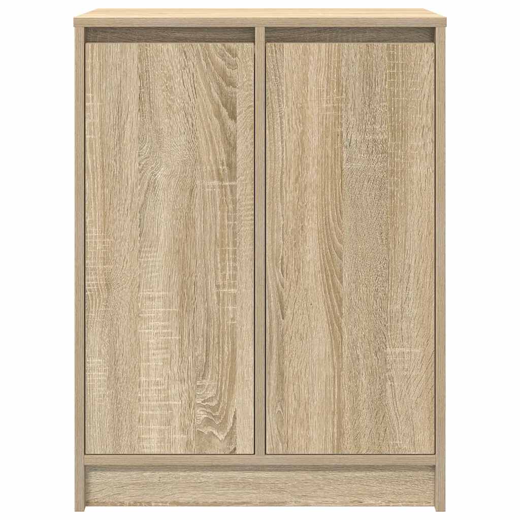 vidaXL Shoe Cabinet Sonoma Oak 57x34x76 cm Engineered Wood 6