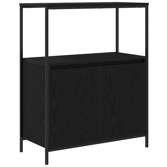 Bathroom Cabinet with Shelves 76,5x35x95 cm Black oak
