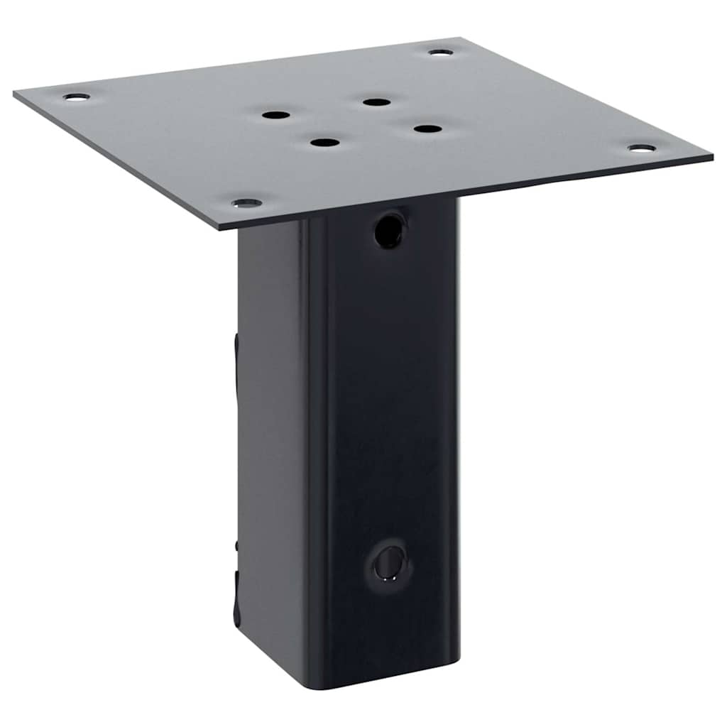 vidaXL Post Bases Square 12 pcs Anthracite 46x46 mm Powder-coated Steel 6