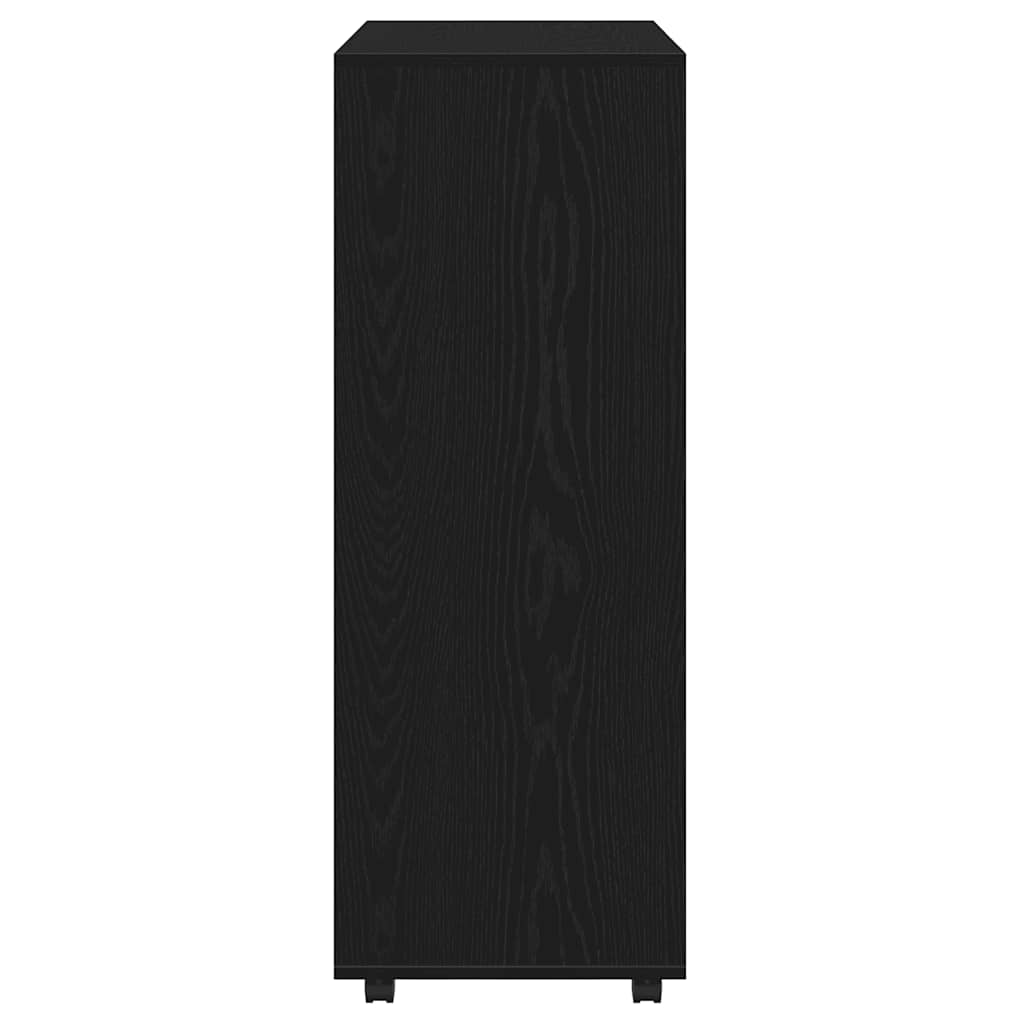 vidaXL Wardrobe Black Oak 80x40x110 cm Engineered Wood 6