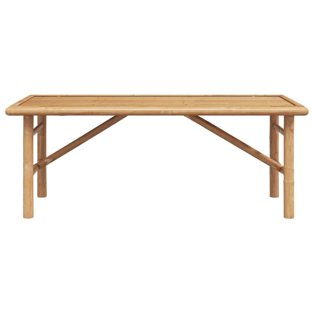vidaXL Coffee Table Brown 110 x 50 x 43 cm Bamboo 6