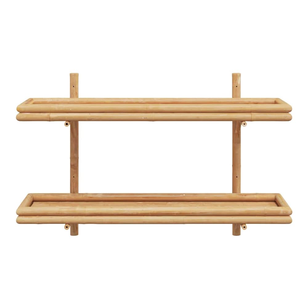 Wall Shelf Wall-Mounted Brown 39 x 26 x 60 cm Bamboo 100 cm