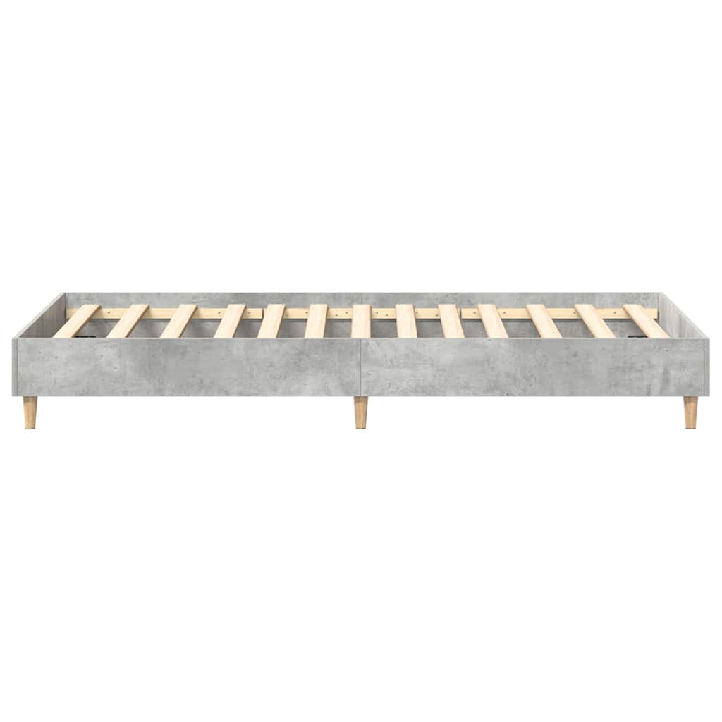 vidaXL Bed Frame Concrete Grey 203 x 93 x 25 cm Engineered Wood 6