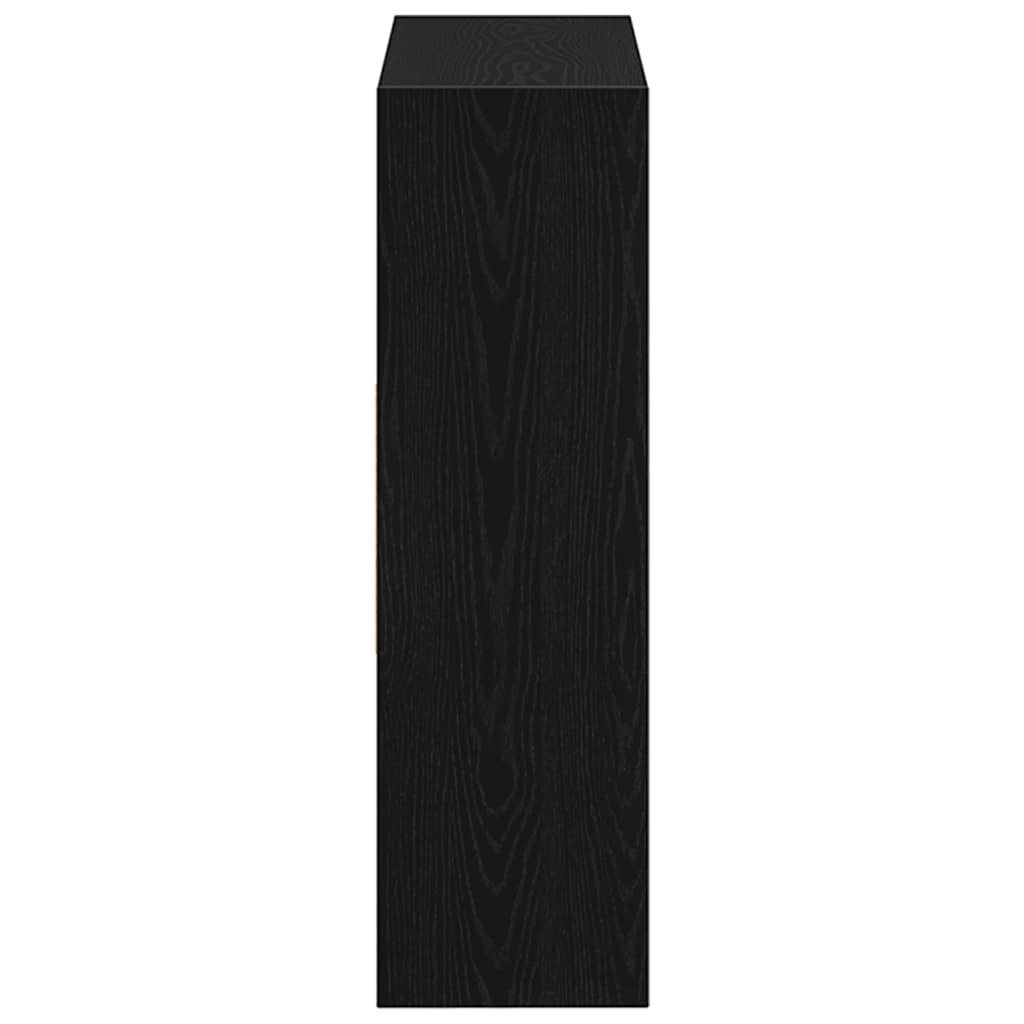 vidaXL Book Cabinet Black Oak 97.5x29.5x100 cm Engineered Wood 6