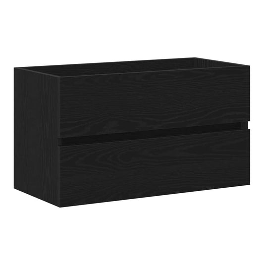 Sink Cabinet 80x38,5x45 cm Engineered Wood 80 x 38.5 x 45 cm Black oak