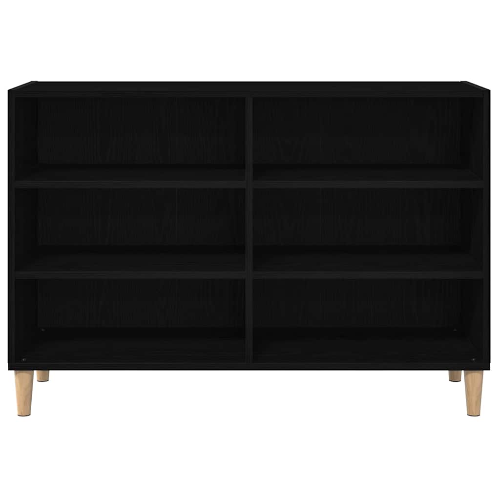 vidaXL Sideboard 103.5 x 35 x 70 cm Engineered Wood Black Oak 6